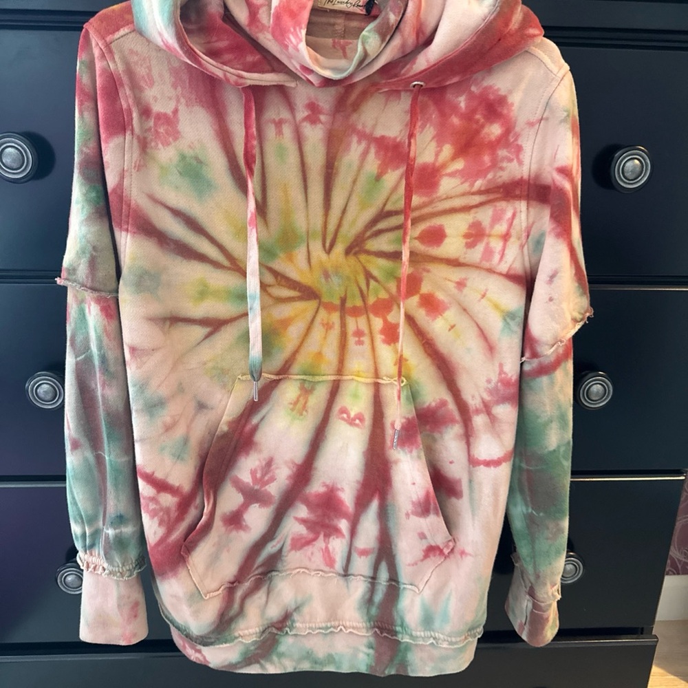 The laundry room Tie-Dye Hoodie with attached face mask sz XS